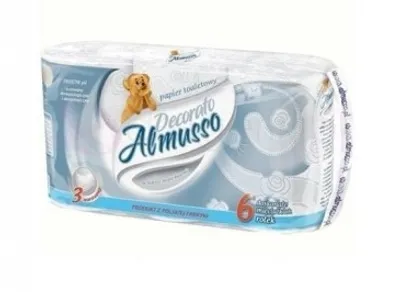 Immagine prodotto di Almusso, carta igienica Decorato, grigio, 6 rotoli