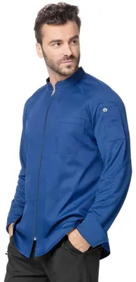 Chef-Jacke Nepal, Herren, Ozeanblau, Gr. L, Polykatoen