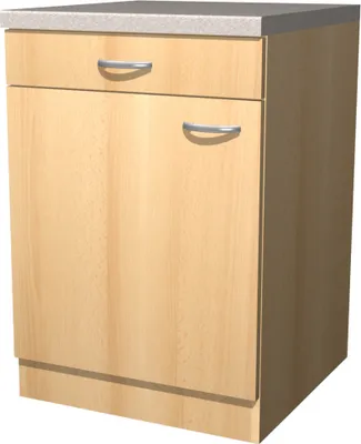 Produktbild von Küchenunterschrank - 60 cm breit - Buche – Namu