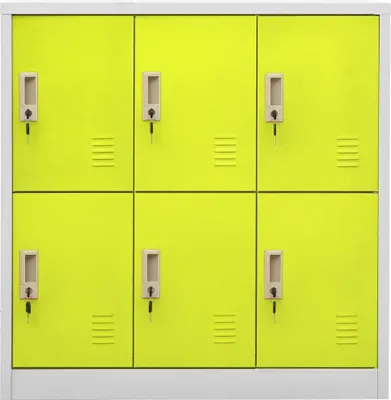 Produktbild von vidaXL Schließfachschrank Hellgrau und Grün 90x45x92,5 cm Stahl