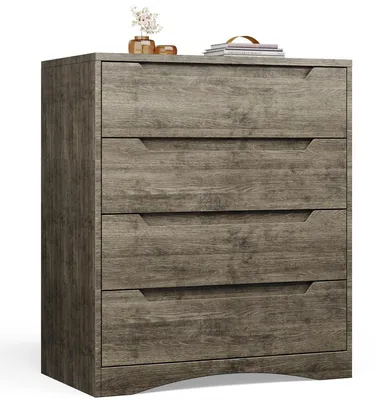 Productafbeelding van Kommode met 4 lades, afmetingen 71 x 41 x 82 cm, donkergrijs