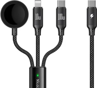 Obrázok produktu pre Kábel 3w1 Mcdodo CA-4940, USB-C na USB-C, Lightning, Apple Watch