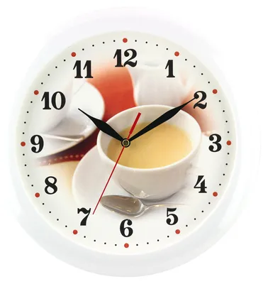 Produktbild von EUROTIME Wanduhr 29 cm, flüsterleises Quarzuhrwerk mit schleichender Sekunde, Kaffee-Design