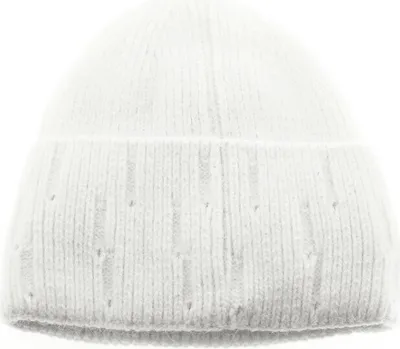 Produktbild von Beanie Mütze für Winter und Herbst mit Innenfutter ideal für kalte Tage OneSize Weiß