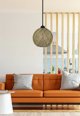 Immagine prodotto di Opviq, 190- 190FLH, giallo, nero, lampadario, lampadario in juta fatto a mano