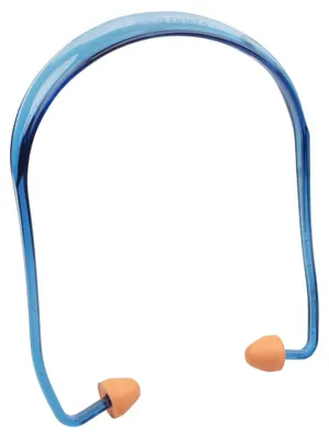Produktbild von Wolfcraft Gehörschutzstöpsel mit Bügel blau/orange 24 dB 1 Paar