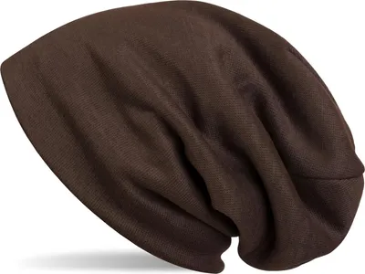 Produktbild von styleBREAKER warme Feinstrick Beanie Mütze mit sehr weichem Fleece Innenfutter, Longbeanie unifarben, Uni 04024092
