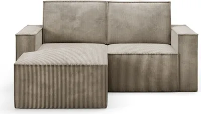 A sectional sofa with a chaise lounge.
