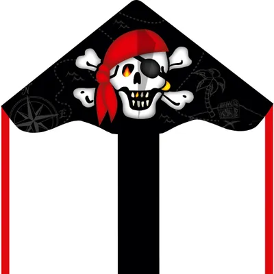 Zdjęcie produktu dla Latawiec dziecięcy Ecoline Simple Flyer Jolly Roger 85cm