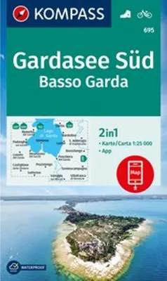 Obrázek produktu pro KOMPASS Turistická mapa 695 Jižní jezero Garda, Basso Garda 1:25.000