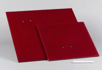 Produktbild von Glas Magnettafel Chrystallo 50x50 rot Memoboard