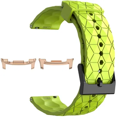 Immagine prodotto di Per Samsung Galaxy Watch 8 / 8 Classic / Ultra 2 Silicone calcio Design sostituzione braccio banda verde chiaro