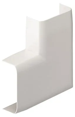 Produktbild von Flache Eckstücke für 20 x 50 mm Leisten, weiß, Tehalit