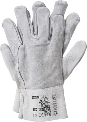 Produktbild von Lederhandschuhe aus Rindspaltleder, Schweißerhandschuh Vorder- & Rückseite komplett aus Leder, RBCS