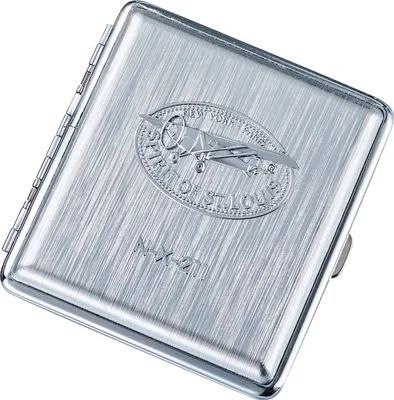 Produktbild von ZIGARETTENETUI N-X-211 für 20 Zigaretten aus Metall Zigarettenbox Zigarettendose Etui Dose Box Case 94 (Silber)