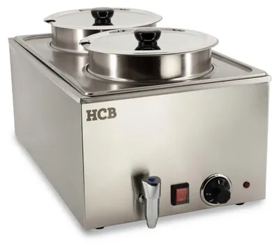 Produktbild von HCB Bain marie - Kochtopf - 2 x 6 Liter - 230V - Edelstahl - 8519