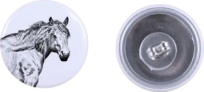 Produktbild von Baskisches Bergpferd - deine Ohrringe, handgemacht, Schmuck handgefertigt von der Marke Art-Dog