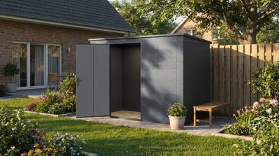 Produktbild von Gerätehaus Gary Gr. 7, anthrazit B x T x H 287 x 136,7