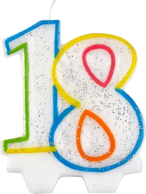 Immagine prodotto di Amscan - Candela, 18° compleanno - cera SG30988 (taglia unica) (colorato)