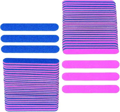 Produktbild von Mini-Nagelfeilen, Großpackung, 100 Stück, doppelseitige Einweg-Schleifbretter, Reisegröße für Männer, Frauen, Kinder