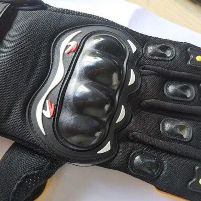 Productafbeelding van Famanu handschoenen voor downhill sporten - Met beschermende vulling, zwart/geel