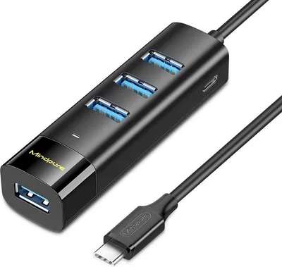 Obrázok produktu pre INF Type-C na 4-portový USB 3.0 rozbočovač pre notebooky a počítače 0,3 m