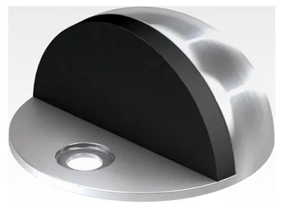 Produktbild von Bodentürstopper aus Edelstahl | Türhalter | Türpuffer in Silber | Schutz für Wand und Möbel