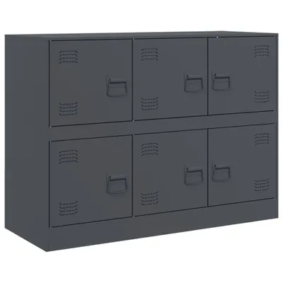 Obrázek produktu pro Příborník antracitový 99 x 39 x 73 cm ocel