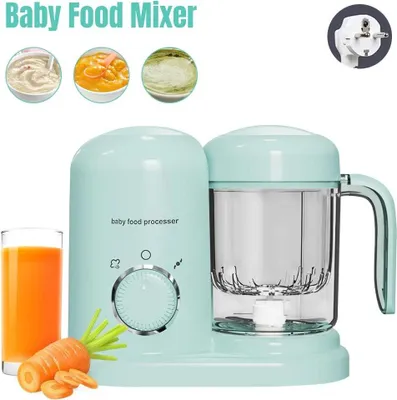 Produktbild von Babynahrungszubereiter - Dampfgarer und Mixer - 4-in-1 Babykostbereiter - Dampfen, Pürieren, Erwärmen, Kochen - Für Babys 1-2 Jahre