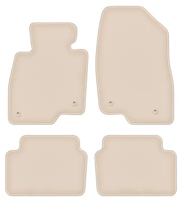Produktbild von DURBAN Beige Velours-Fußmatten-Set für Mazda 6 GJ III Kombi (2012-)