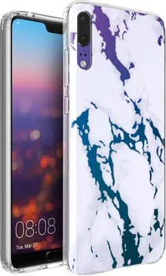 Produktbild von Motiv TPU Cover für Huawei P20 Hülle Silikon Case mit Muster Handy Schutzhülle