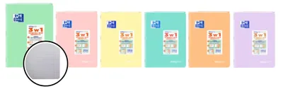 Zdjęcie produktu dla Zeszyt A5 60k kratka Easybook Pastel z okładką Oxford