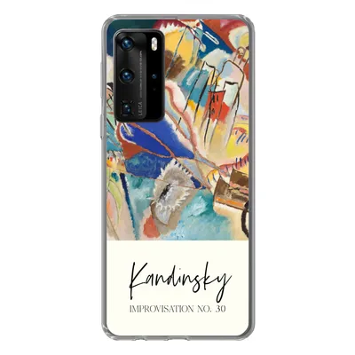 Produktbild von MuchoWow® Handyhülle Schutzhülle Hülle für Huawei P40 Pro Improvisation Nr. 30 - Wassily Kandinsky - Kunst Silikon Softcase Handy Hülle - Schutz