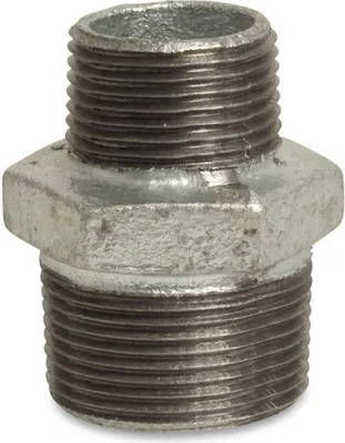 Produktbild von Gewindefitting Temperguss Reduziernippel 1" AG x 3/4" AG