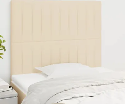 Produktbild von Kopfteile 2 Stk. Creme 80x5x78/88 cm Stoff