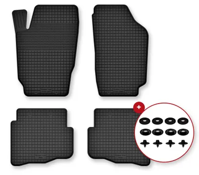 Immagine prodotto di Tappetini gomma vasca per Seat Ibiza III 6L 2002-2008 Set 4 pezzi con clip