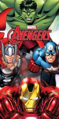 Produktbild von Disney Marvel Kinder-Strandtuch, 70 x 140 cm, schnell trocknend, Mikrofaser, verschiedene offizielle Designs Mickey, Minnie, Stitch, Eiskönigin, Avengers und Spider-Man (Avengers 14185)