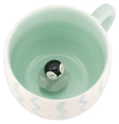 Überraschungs-Pinguin-Mok, 350 ml, Dolomit, Weiß