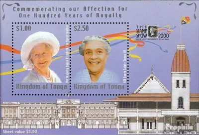 Produktbild von Briefmarken Tonga 2000 Mi Block37 (kompl.Ausg.) postfrisch Königinmutter Elisabeth
