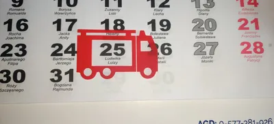 Produktbild von Feuerwehrwagen Sonderdatumsschieber