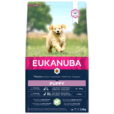 Productafbeelding van Eukanuba Hondenvoer Puppy & Junior, lam en rijst, 2,5 kg