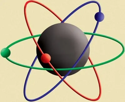 Produktbild von Effekt-Postkarte Wackelbild 'Atommodell'