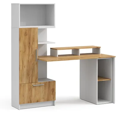 Zdjęcie produktu dla Biurko Vicco Tomy Biały/Dąb goldkraft 150 x 59 cm Zestaw 4, Model 59193