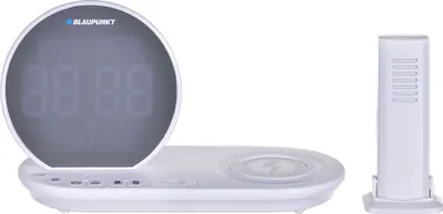 Produktbild von Blaupunkt Radiowecker CR85WH Charge Bluetooth, FM, USB, Qi, Weiß