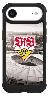 Produktbild von NIVOCASE Hülle für Apple iPhone Air  Stoßfeste Handyhülle NIVOmax Case Schwarz Offizielles Lizenzprodukt Stadion VfB Stuttgart