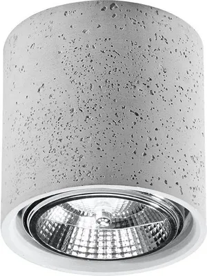 Obrázek produktu pro Stropní bodové svítidlo malé Ø 14 cm kulaté GU10 z masivního betonu obývací pokoj kuchyně předsíň stropní svítidlo stropní světlo