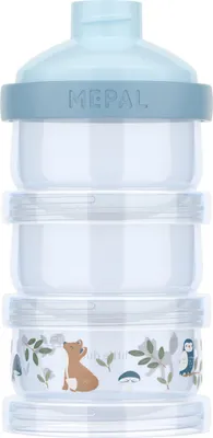 Produktbild von Mepal - Milchpulverturm Mio Little Dutch - Luftdicht verschlossen, inklusive Dosieraufsatz - Zur Dosierung und Aufbewahrung von Milchpulver - Stapeln nach Bedarf - 360 ml - Forest Friends
