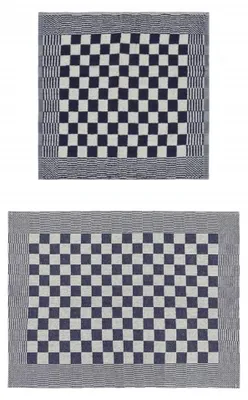 Produktbild von Set mit 20 Handtüchern in Blau und Weiß