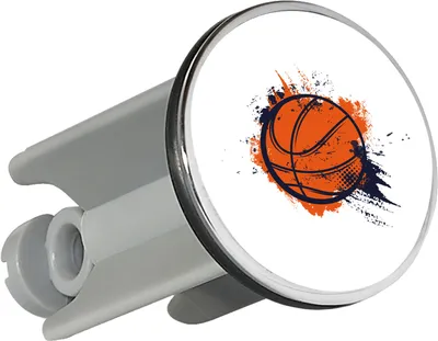 Produktbild von Huuraa Waschbeckenstöpsel Basketball bunt 4cm höhenverstellbar Abflussstopfen Geschenkidee