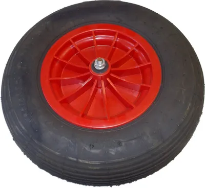 Produktbild von LIMEX Ersatzrad 4,0*8 KS-Felge Rad für Schubkarre Gartenkarre Baukarre | Rot